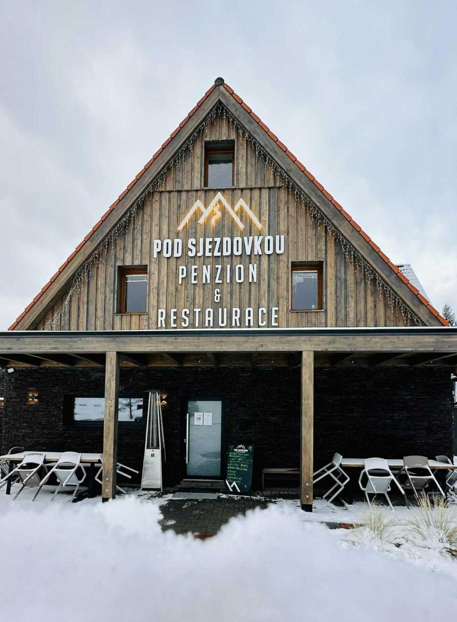Penzion A Restaurace Pod Sjezdovkou Cenkovice Bagian luar foto